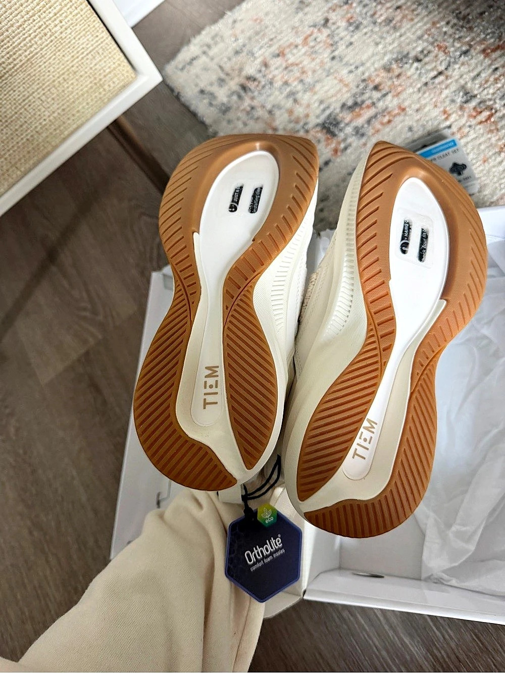TIEM Lynx Cycling Shoes Cream / White US 9.5